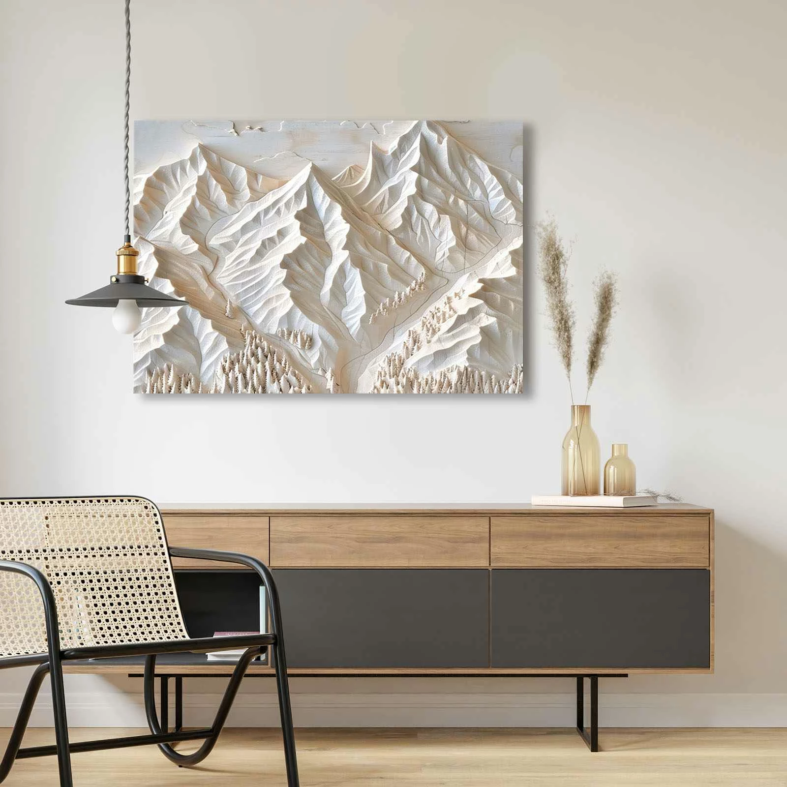 Pikturë dekorative në kanavacë, shumëngjyrëshe, Wallity, 70100Wabisabi-028, 70x100cm