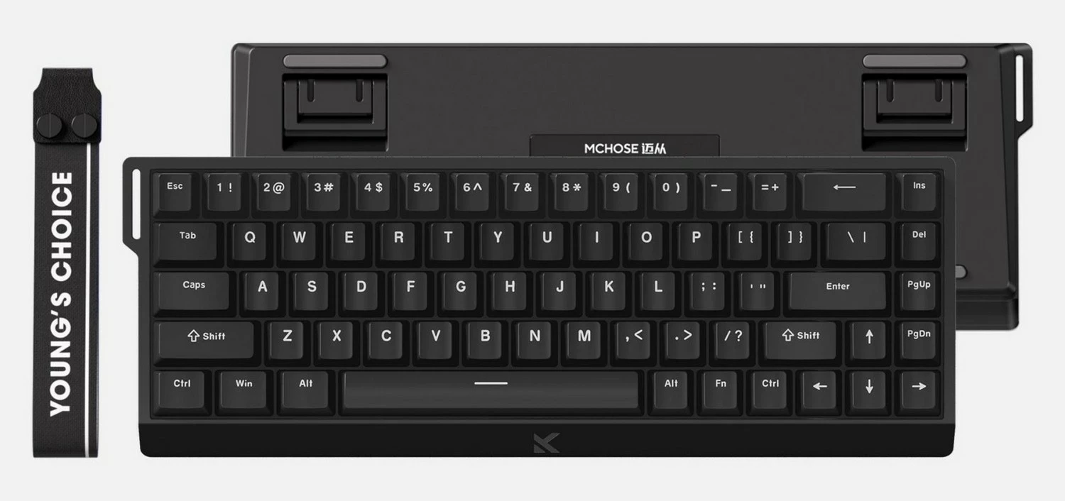 Tastierë gaming Mchose Ace 68 (MC-Ace68-8), 65%, USB-C, RGB, e zezë