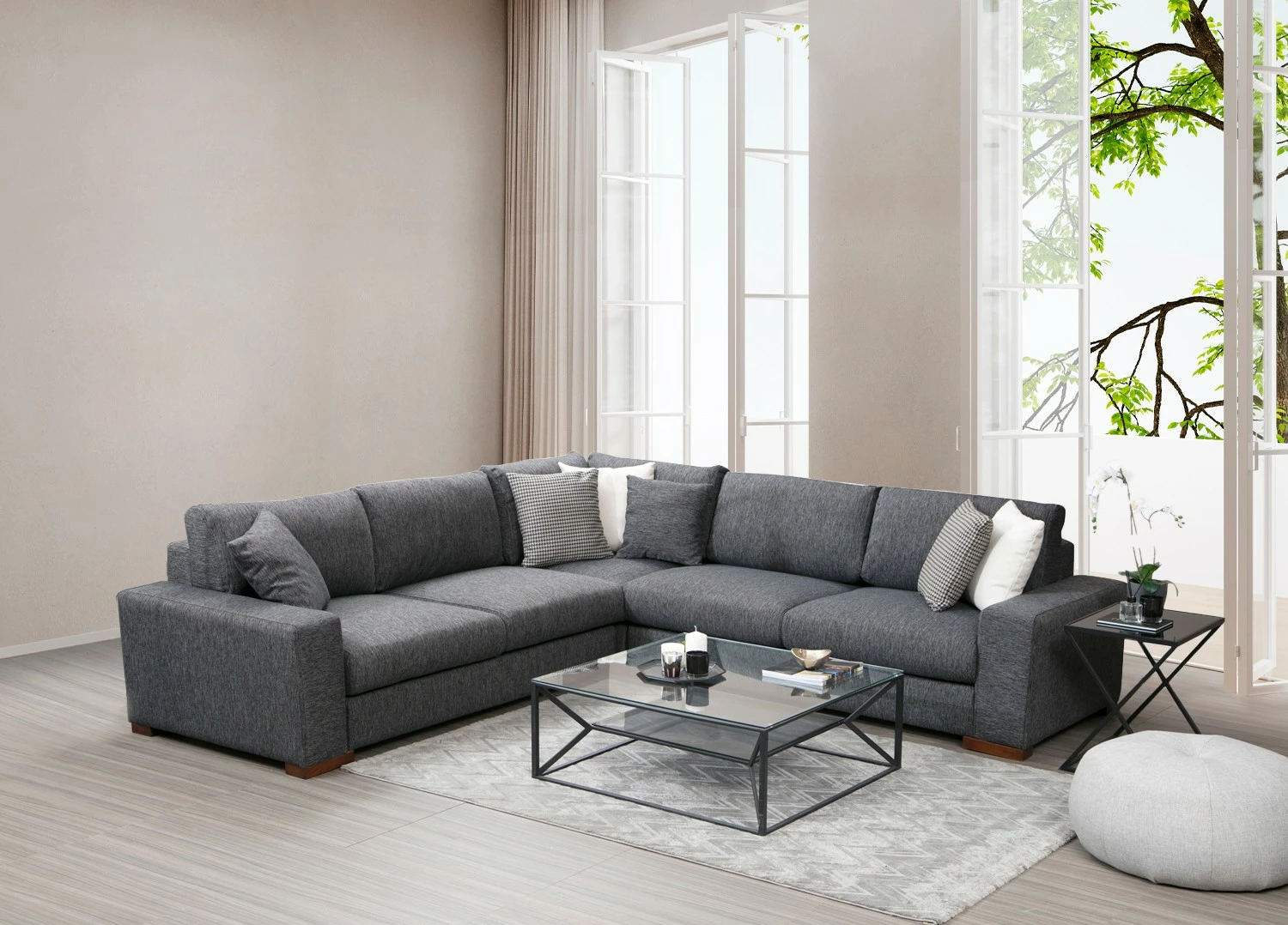 Këndare Atelier del Sofa, Loop 7, ngjyrë antracit