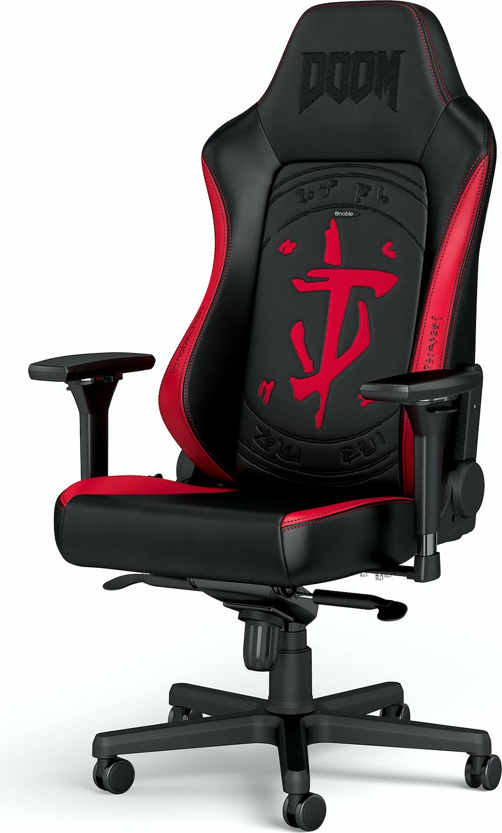 Karrige gaming Noblechairs HERO, DOOM Edition, e zezë/kuqe