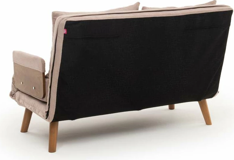 Divan-krevat dy ulëshe, Cosmo, ngjyrë mink, Atelier del Sofa