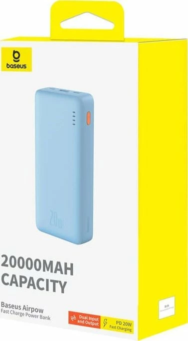 Power bank Baseus Airpow 20000mAh 20W, blue