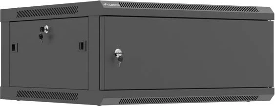 Kasë rack LANBERG 19" 4U, 600x600mm, e zezë, derë metalike