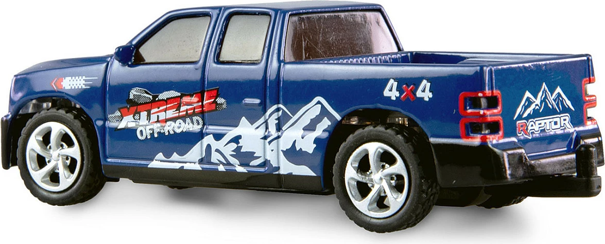 Makinë RC pickup AMEWI me karavan 1:64 RTR, blu