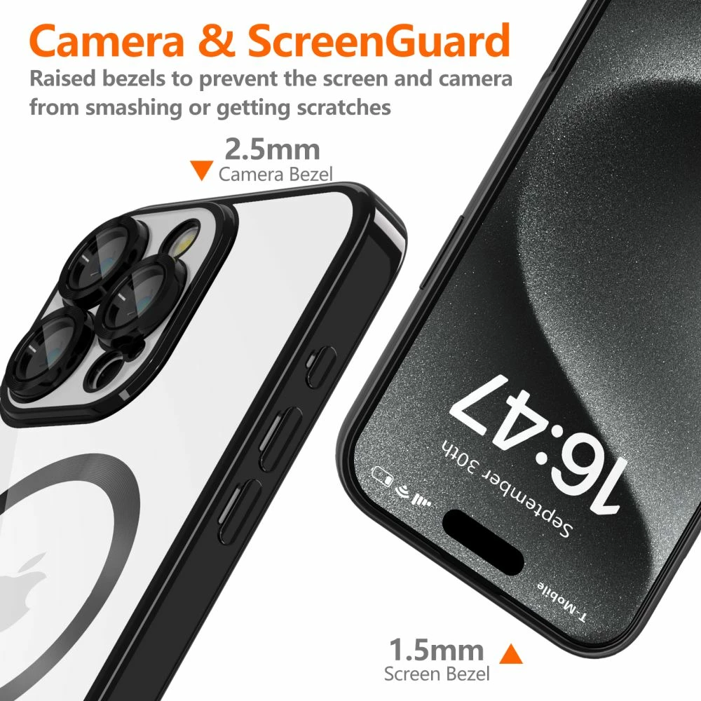 Mbështjellës Tech-Protect MagFlex për iPhone 16 Pro Max, MagSafe, i zi