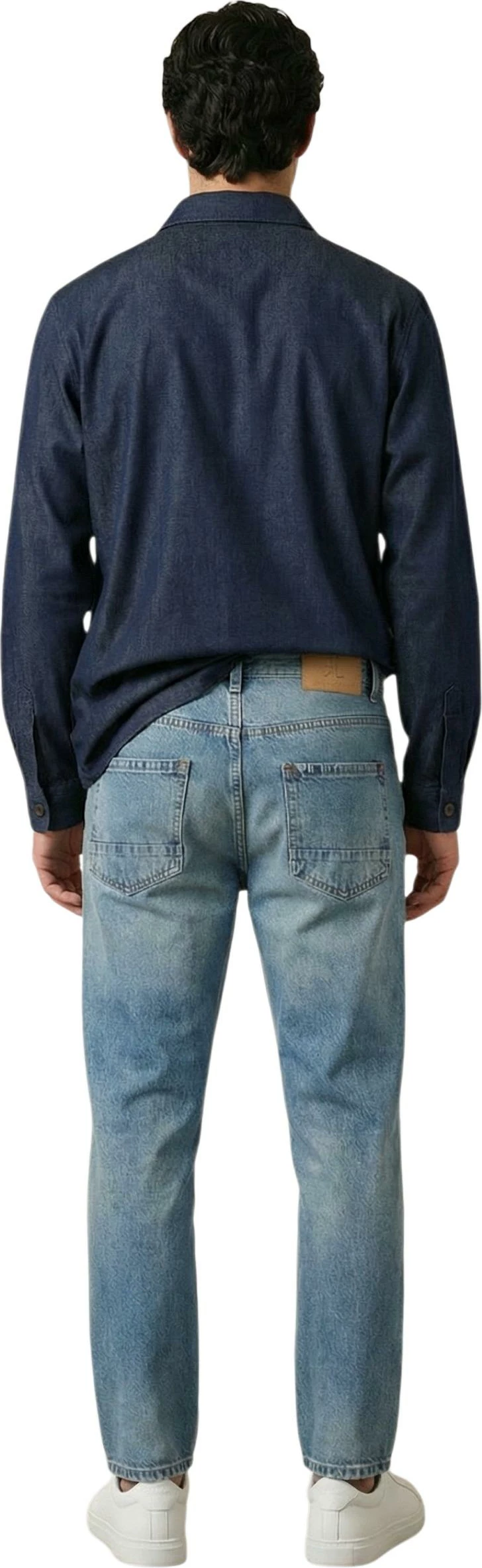 Overshirt këmishë për meshkuj Gianni Lupo GN21822, denim [Madhësia: L]