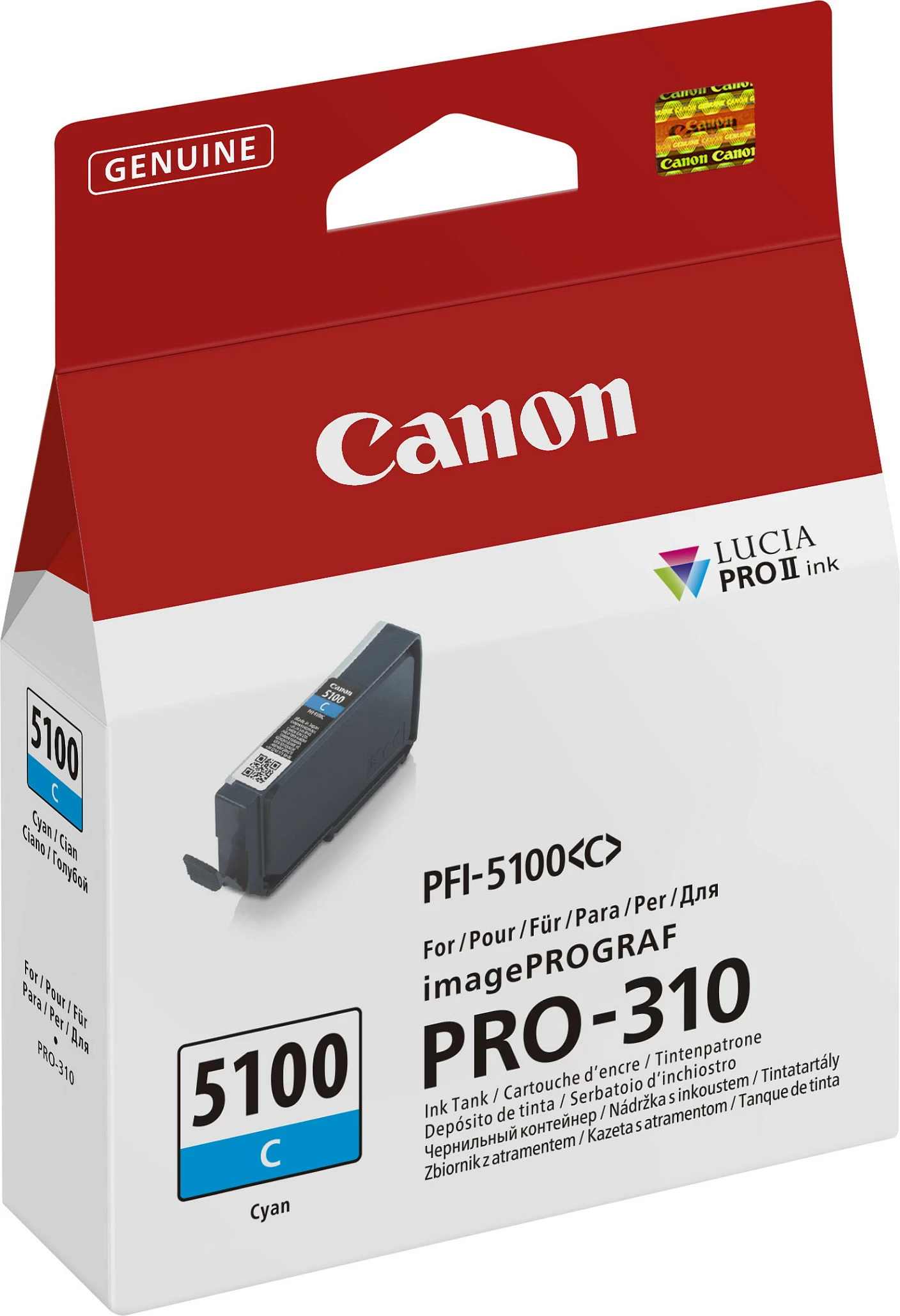 Kartrixh boje Canon PFI-5100 C, 14.4 ml, Cyan