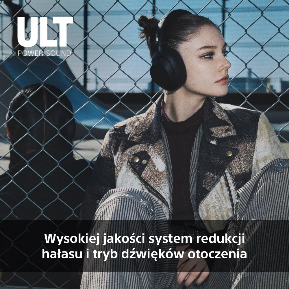 Kufje Sony ULT Wear, me anulim zhurme aktive, të bardha