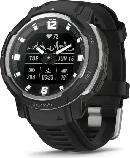 Smartwatch Garmin Instinct Crossover - Standard Edition, MIP, GPS, 65 g, e zezë
