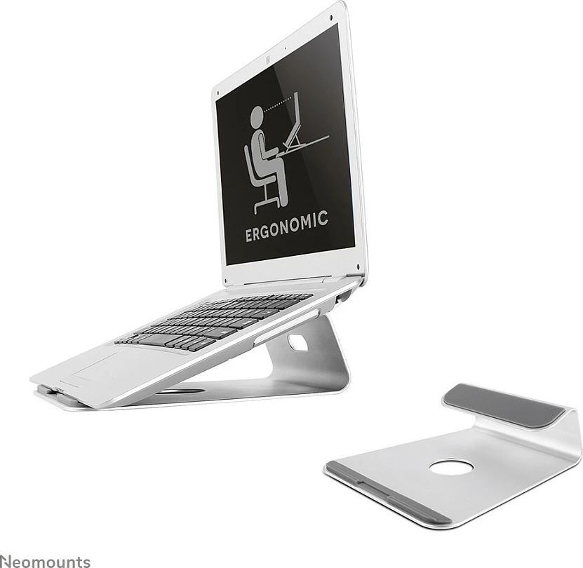 Mbajtës tavoline për laptop Newstar NSLS025, deri 5kg, argjendtë