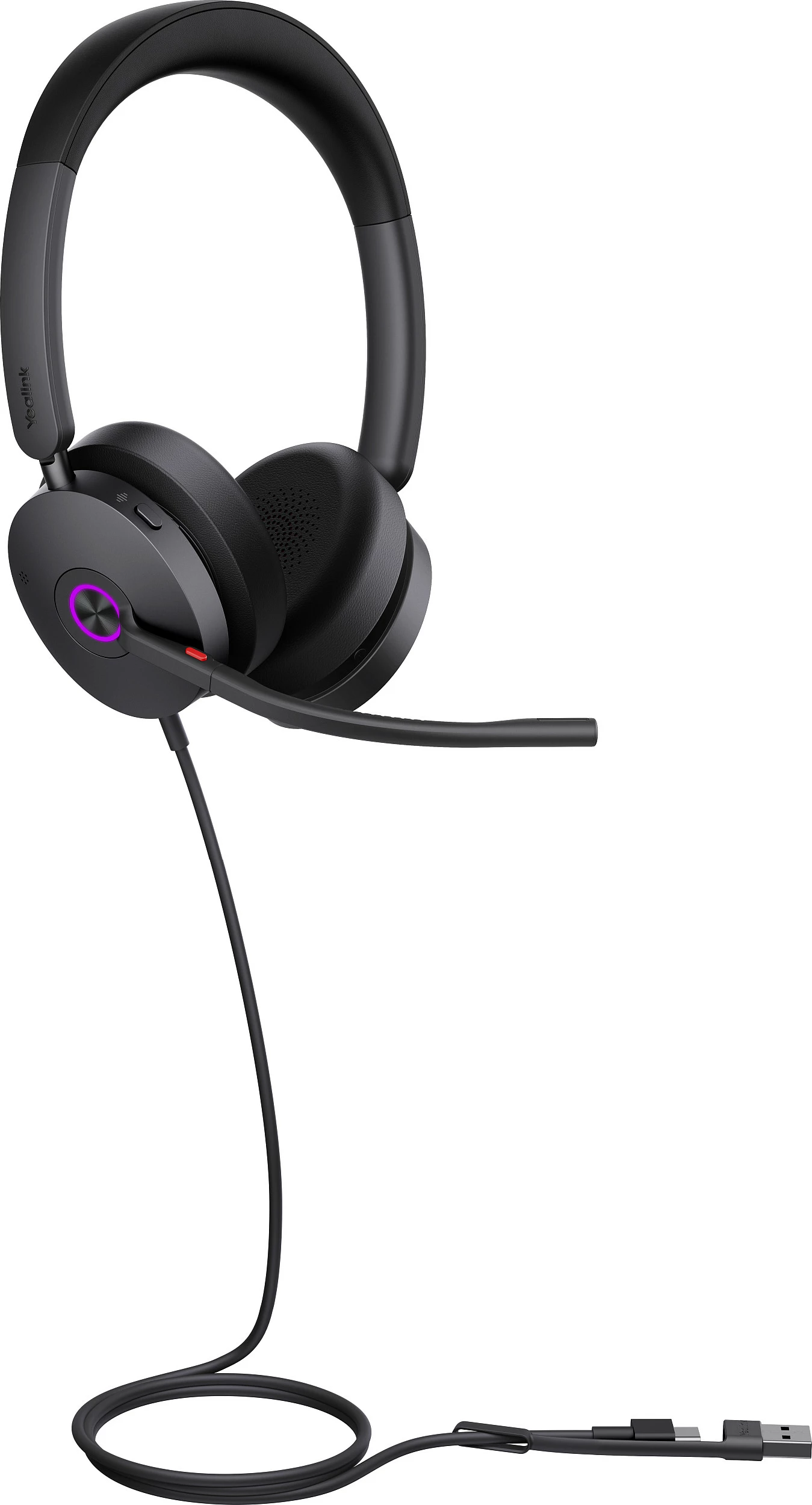 Kufje Yealink UH48 Dual UC, USB-C/USB-A me kabllo, ANC, të zeza