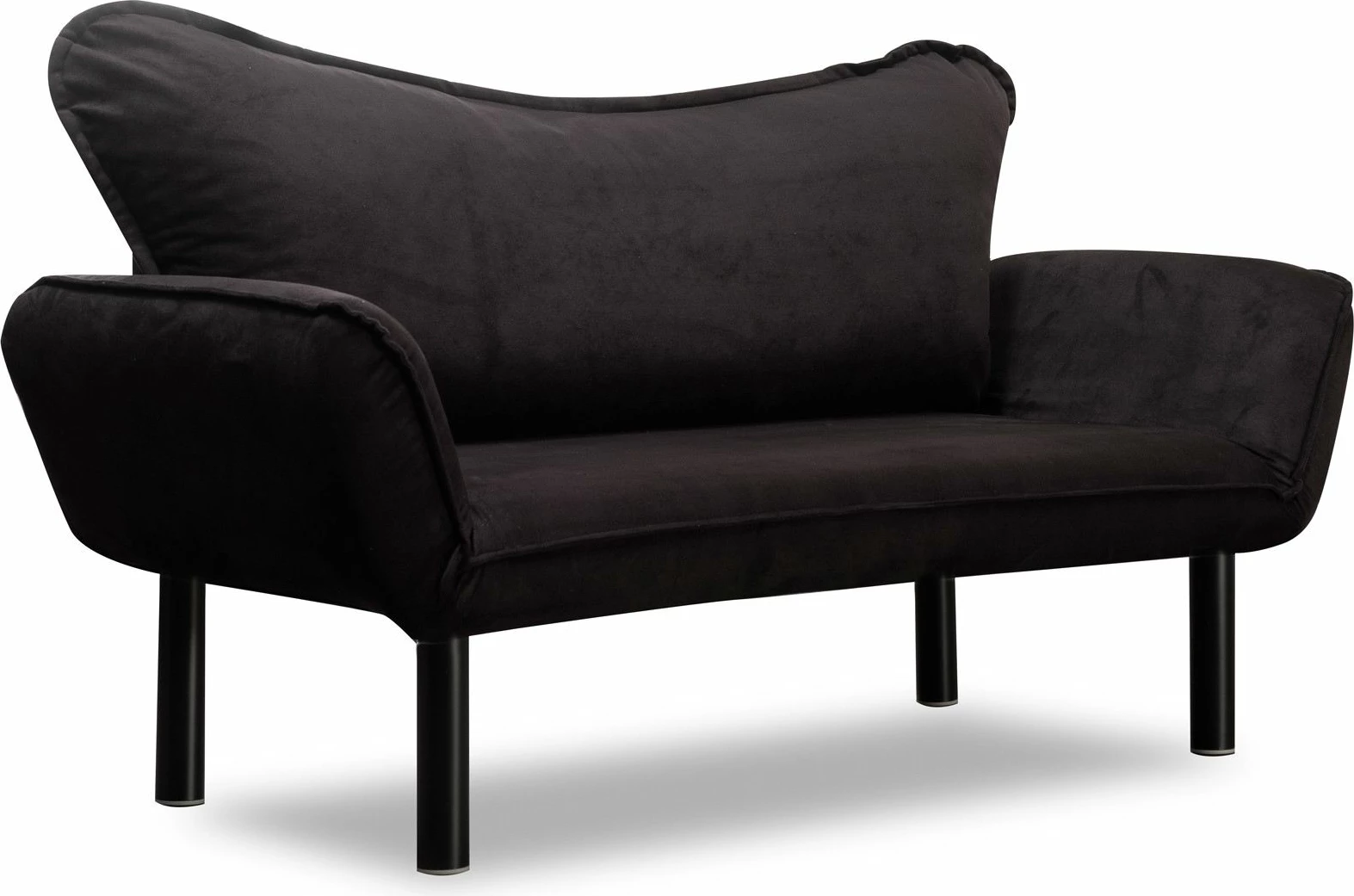 Divan-krevat dy vendësh Atelier del Sofa, Chatto, ngjyrë e zezë