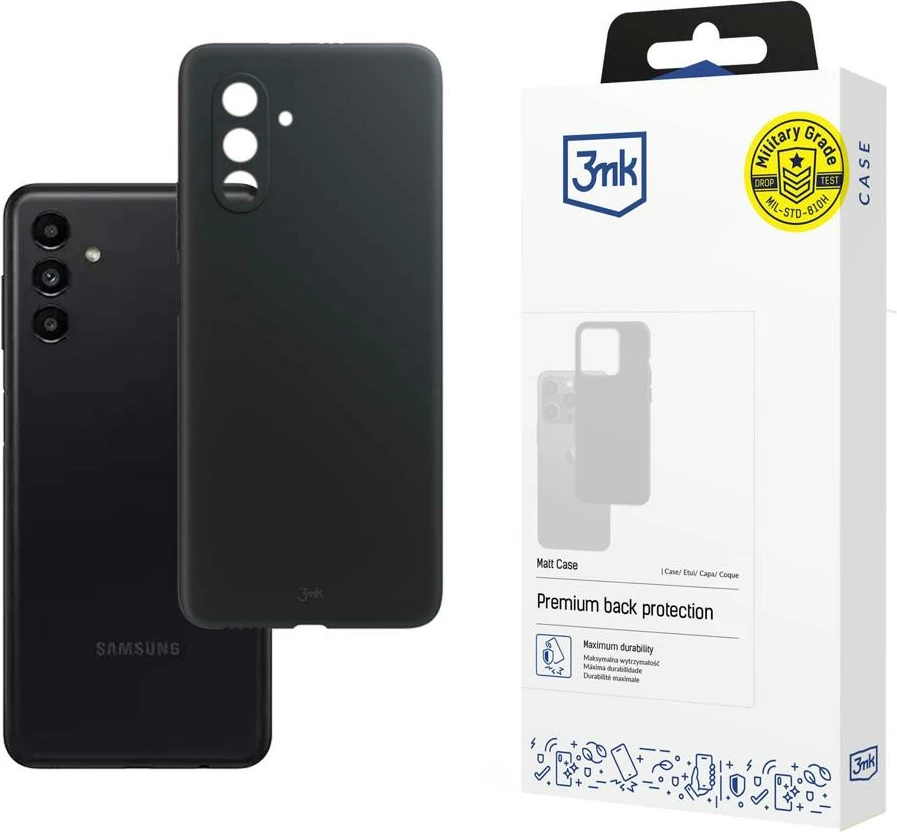 Mbështjellës, 3mk Protection, Matt Case për Samsung Galaxy A13 5G, mat TPU, i zi