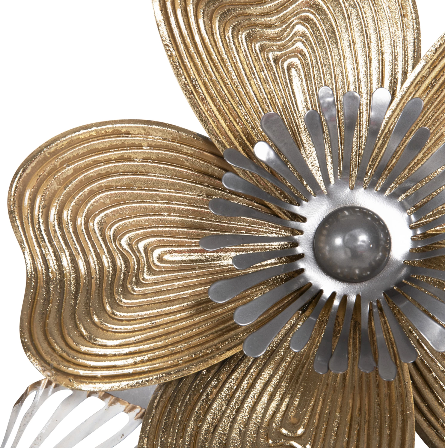 Dekor muri FH4214 metalik, ngjyrë bardhë-gri-ari, 51x7,5x120 cm