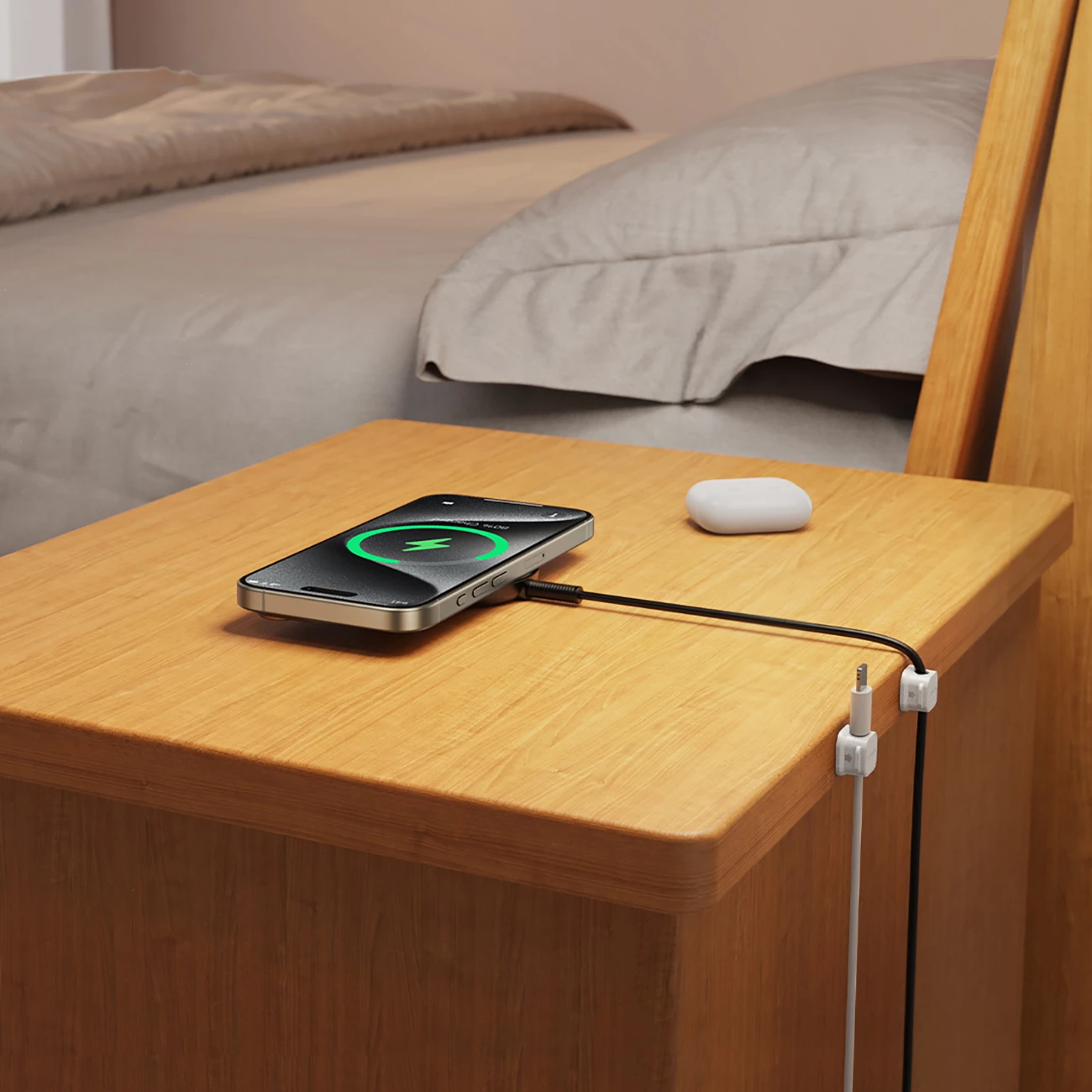 Organizues magnetik për kabllo Joyroom JR-ZS368, 6 copë, Bardhë