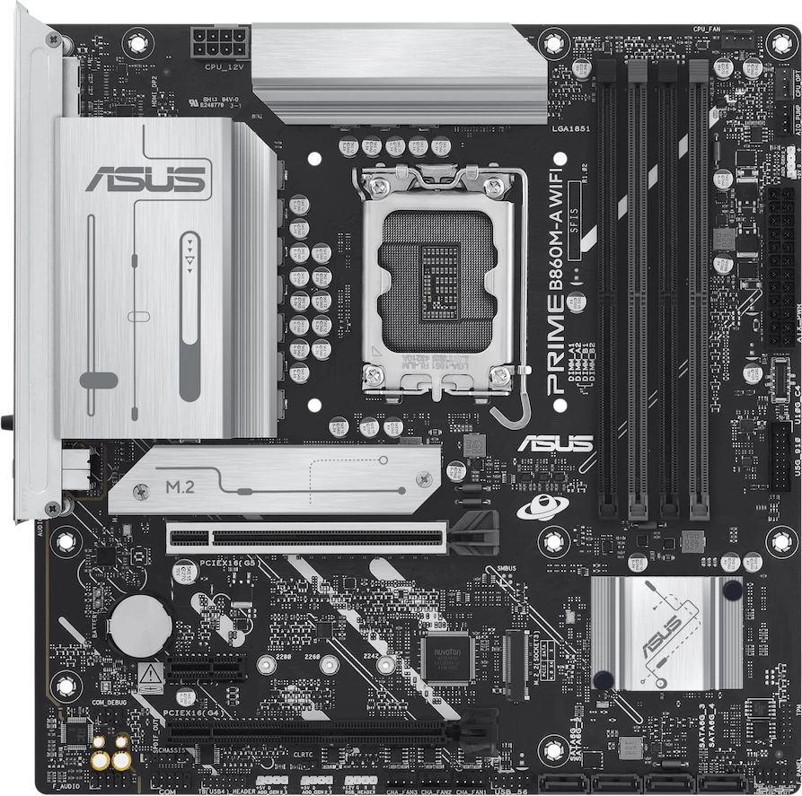 Pllakë amë ASUS PRIME B860M-A WIFI, mATX, LGA1851, DDR5