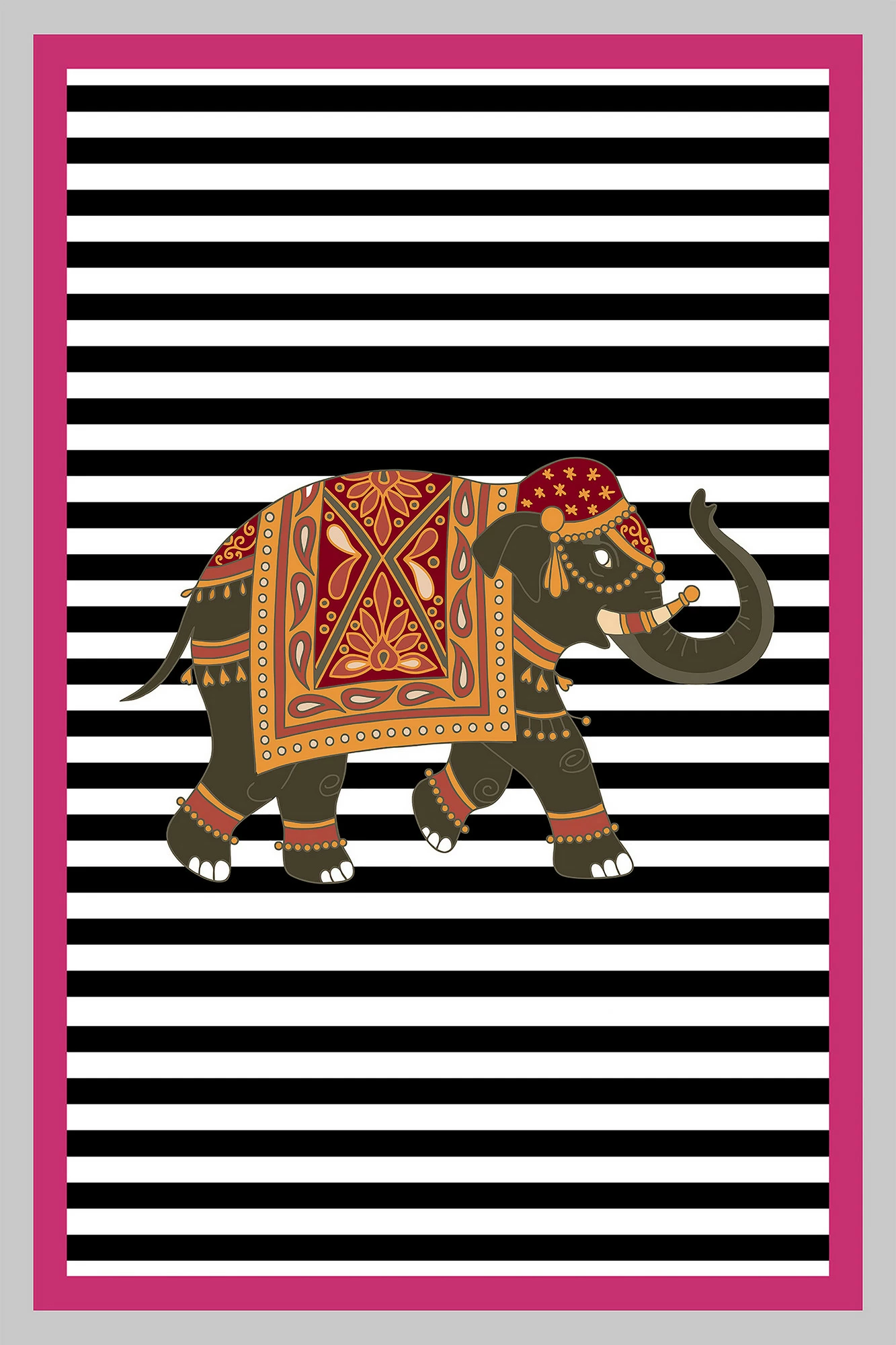 Qilim për korridor, shumëngjyrësh, WOOKECE032, 100x200cm