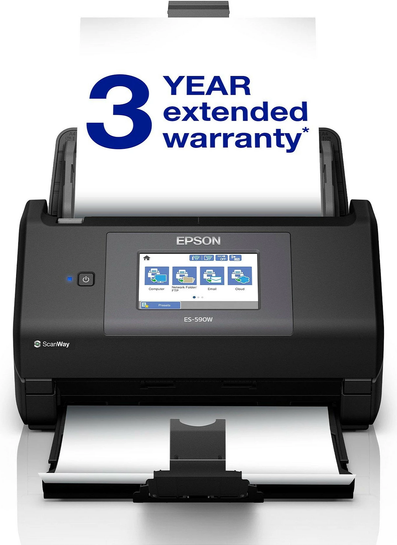 Skaner dokumentesh Epson WorkForce ES-590W, ADF, 45 ppm, duplex, Wi‑Fi Direct, i zi
