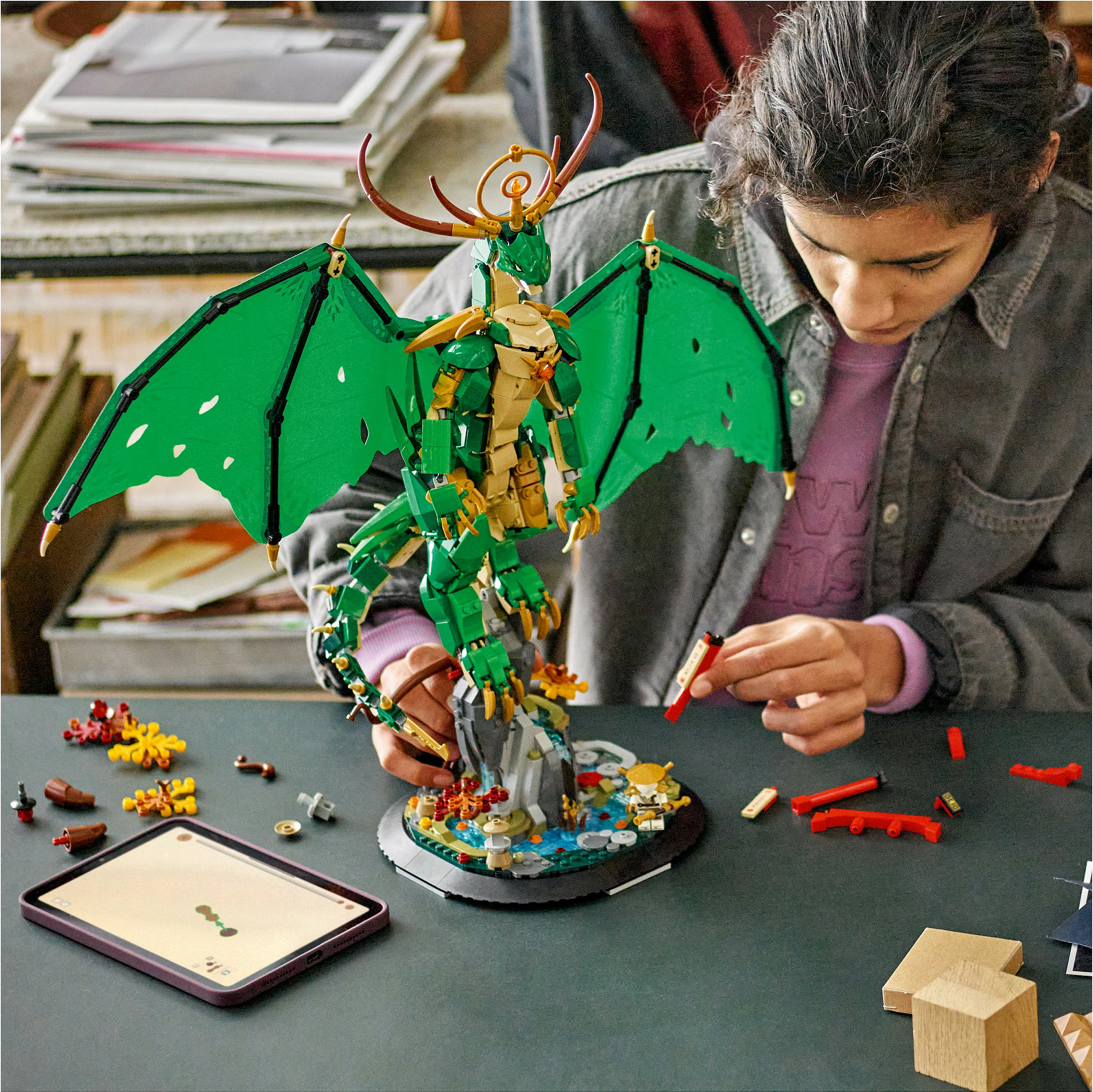 Set ndërtimi LEGO NINJAGO The Guardian Dragon 71847, 1650 copë, 14+, shumëngjyrësh