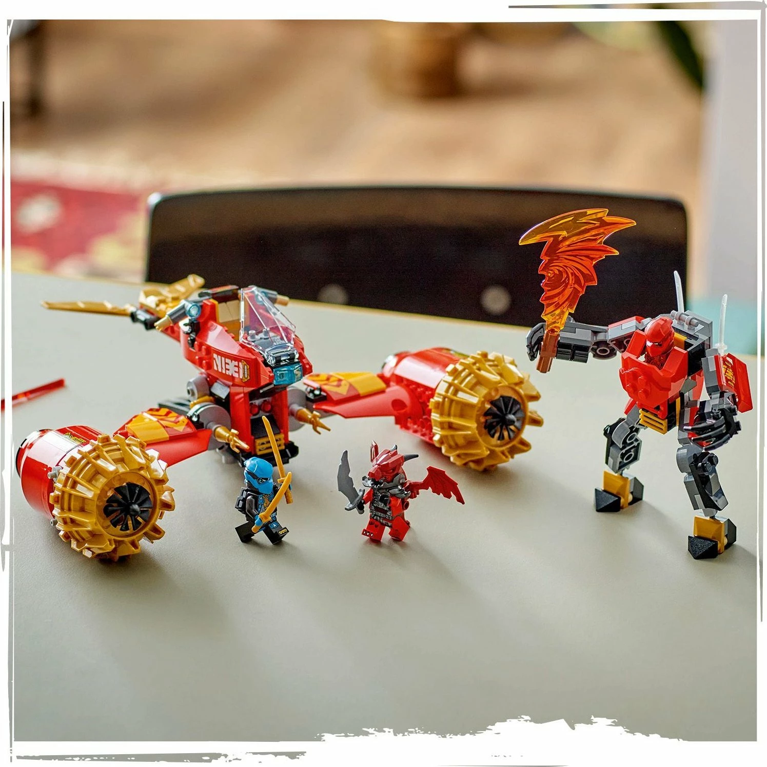 Set LEGO NINJAGO Storm Rider-Mech Kai 71830, 333 copë, 7+