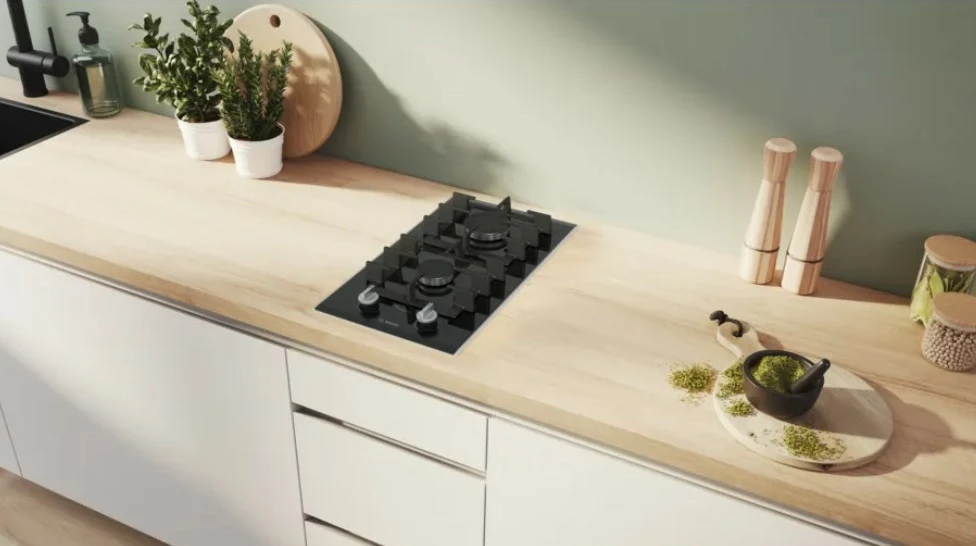 Sobë gazi Bosch PRB3A6I40, 2 zona, e zezë