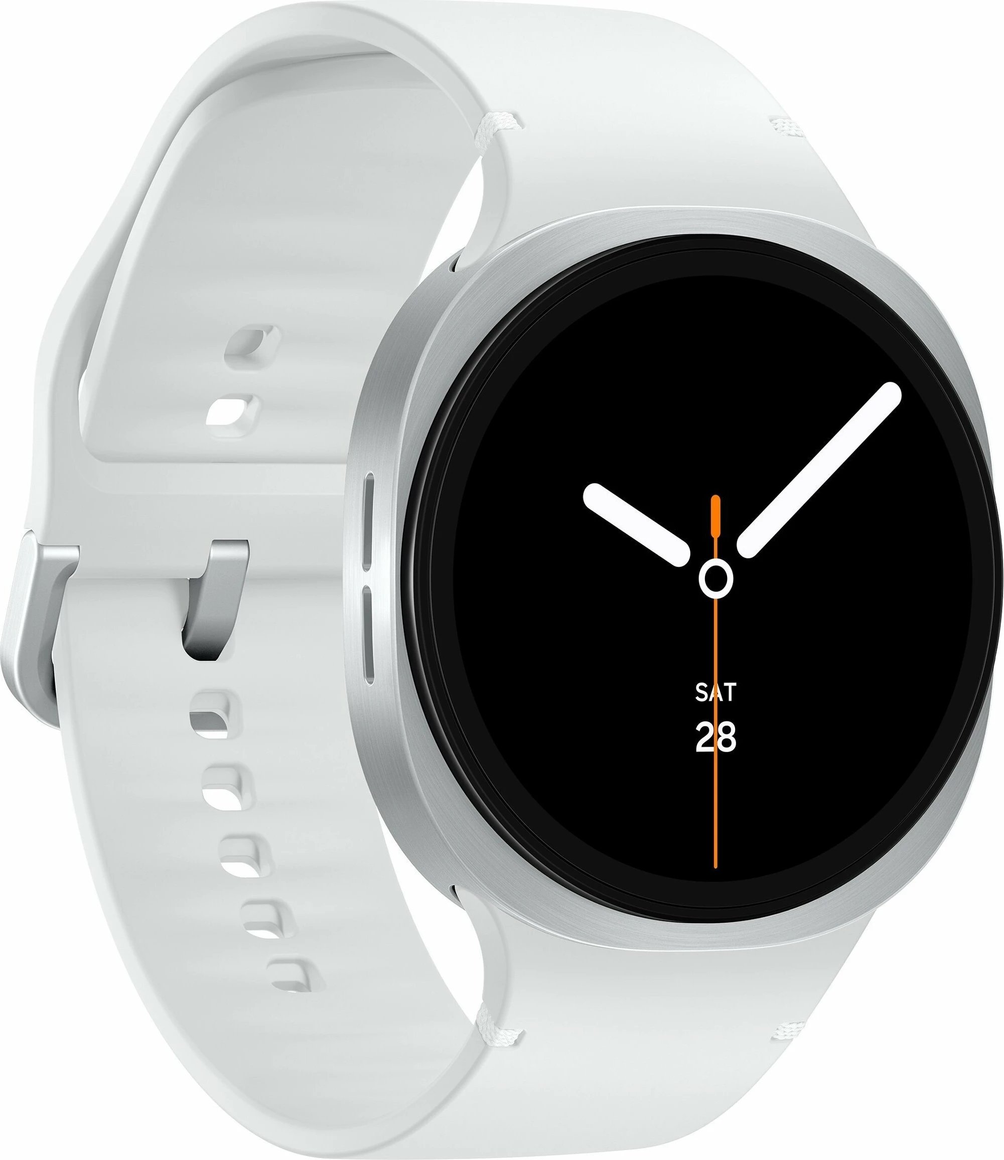 Smartwatch Samsung Galaxy Watch 8 SM-L325FZSAEUE, 40mm LTE 32GB, argjendtë me rrip të bardhë