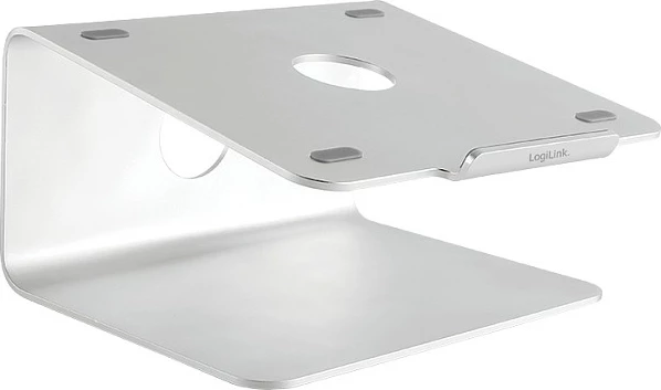 Mbajtëse për laptop LogiLink, alumini, 11-17", me bazë rrotulluese, argjendtë