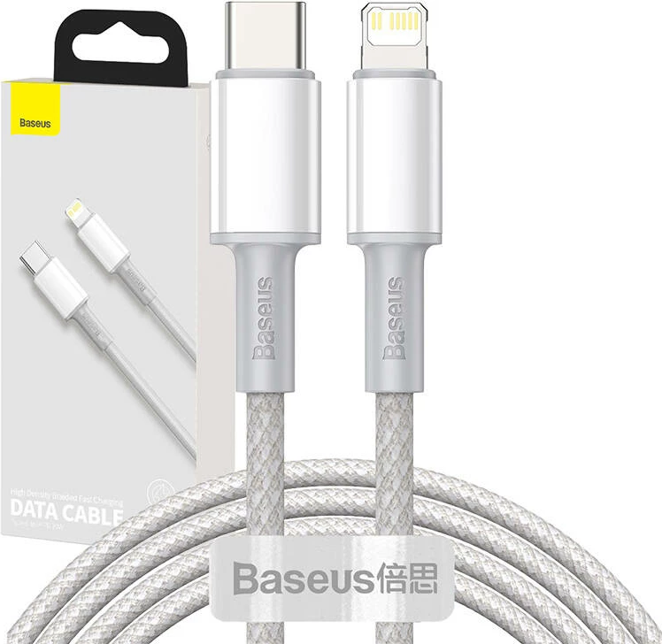 Kabllo Baseus CATLGD-A02, USB-C në Lightning, 2m, 20W, e bardhë