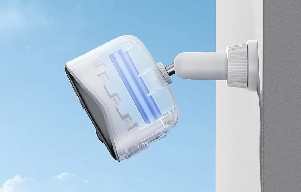 Kamerë sigurie e jashtme Baseus N1 Plus 2K Wi-Fi me bateri 10500 mAh, e bardhë