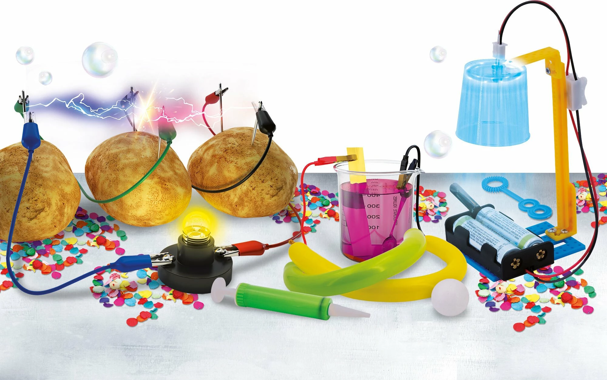 Set edukativ eksperimente Lisciani I\"m A Genius Electricity 8-14 vjeç, Multikolor