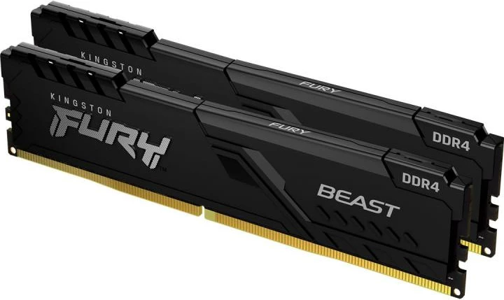 RAM Memorje Kingston FURY Beast KF432C16BBK2/64 DIMM 64GB DDR4-3200 CL16 non-ECC, e zezë, kit