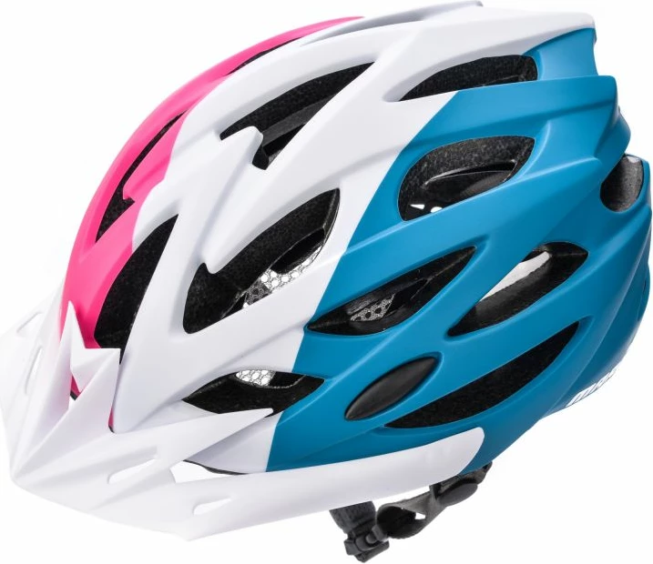Helmetë biçiklete Meteor Marven 25177, rozë/bardhë/kaltër [Madhësia: Standarde]