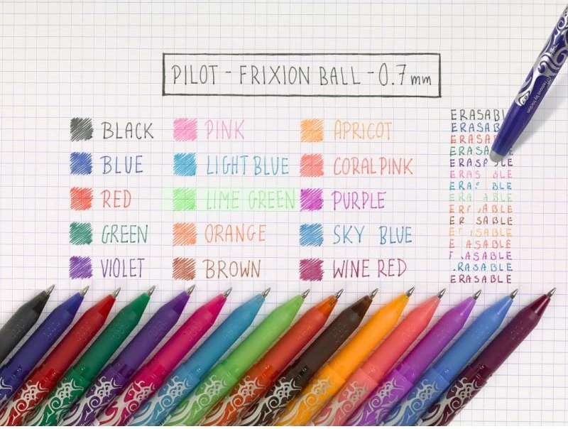 Stilolaps xhel i fshirshëm, Pilot FriXion Ball BL-FR7-B, vijë 0.7mm, i zi