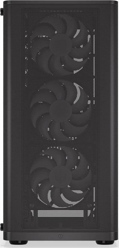 Kasë Endorfy Ventum 200 ARGB EY2A014 Midi Tower ATX me xham të kalitur, 4x120mm PWM ARGB fans, pa PSU, e zezë