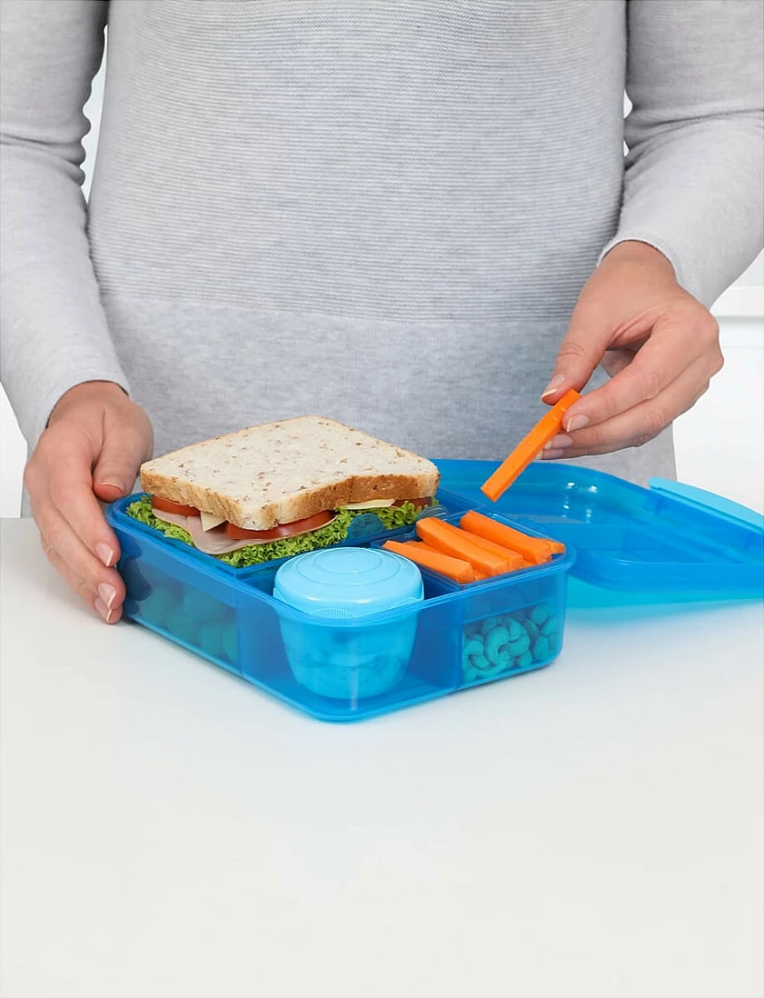 Kuti dreke Sistema Bento, 1.65 L, me ndarje, e kaltër