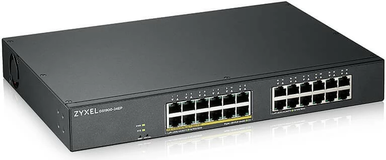 Switch Zyxel GS1900-24EP, Managed, L2, Gigabit Ethernet, PoE, Rack mounting