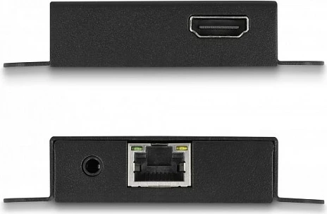 Set zgjatës HDMI DeLOCK, 4K 30Hz, HDMI over Cat6, 70m, PoC, i zi