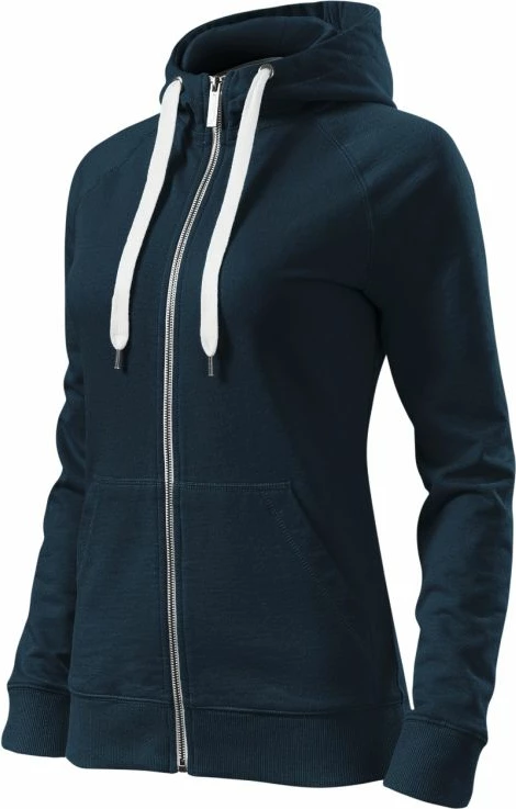 Duks me kapuç Malfini për femra, ngjyrë blu marine