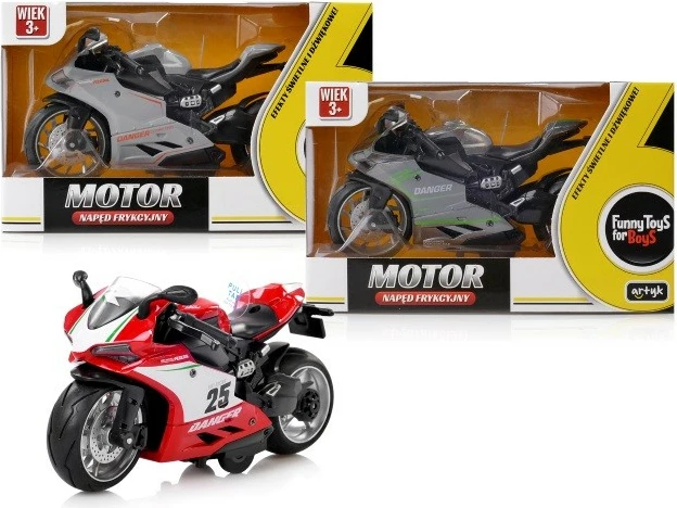 Motor lodër Artyk Funny Toys for Boys, 14 cm, plastikë, me zë dhe dritë, ngjyra të përziera