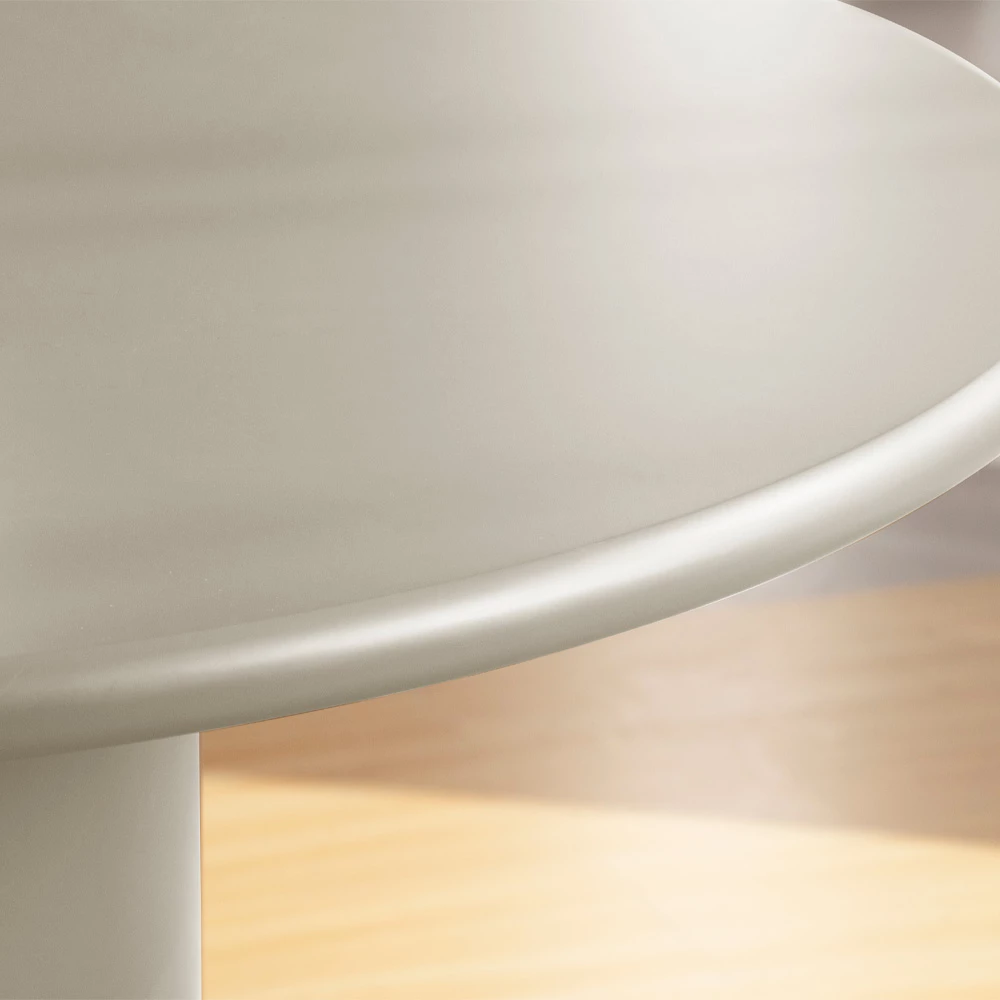 Tavolinë CIRCA, ngjyrë latte, 120x120x75cm