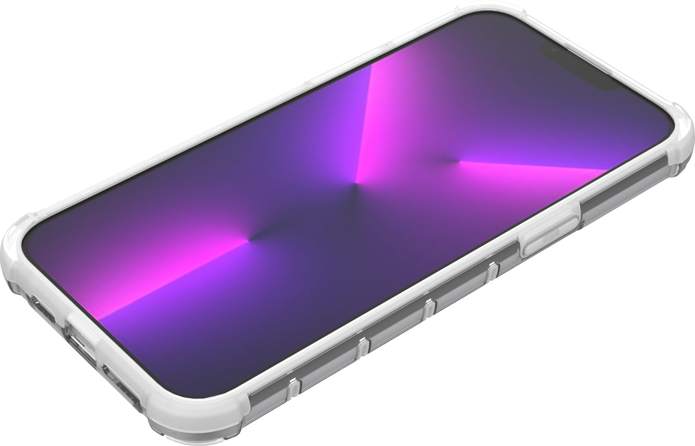 Mbështjellës Hurtel Ombre Protect Case për iPhone 14 Pro, rozë-kaltër