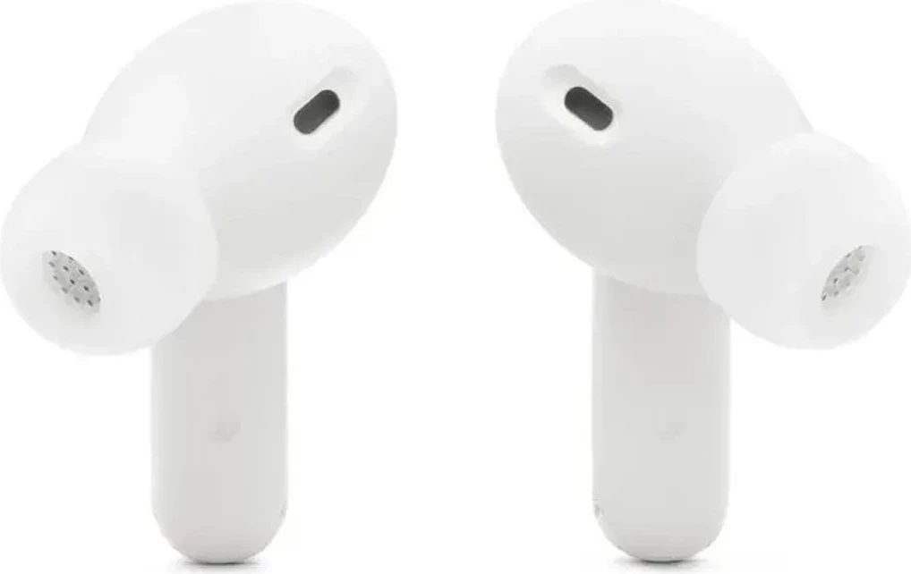 Kufje JBL Vibe Beam 2 (MPN 24220), Bluetooth, 8 mm, ANC, me kuti karikimi, të bardha