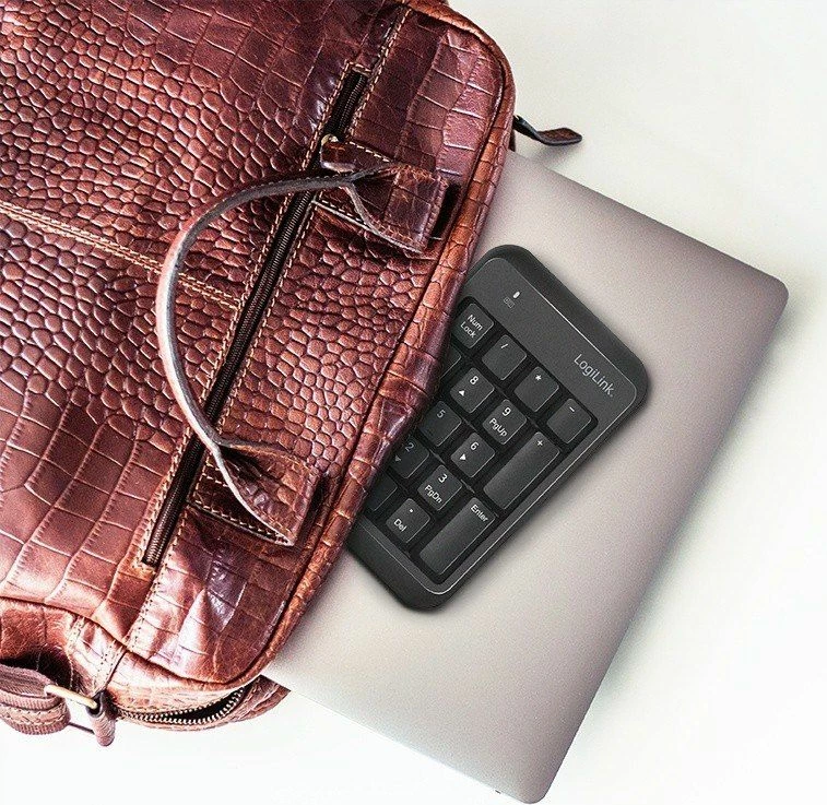 Tastierë numerike LogiLink ID0201, Bluetooth V5.1, 17 taste, wireless, e zezë