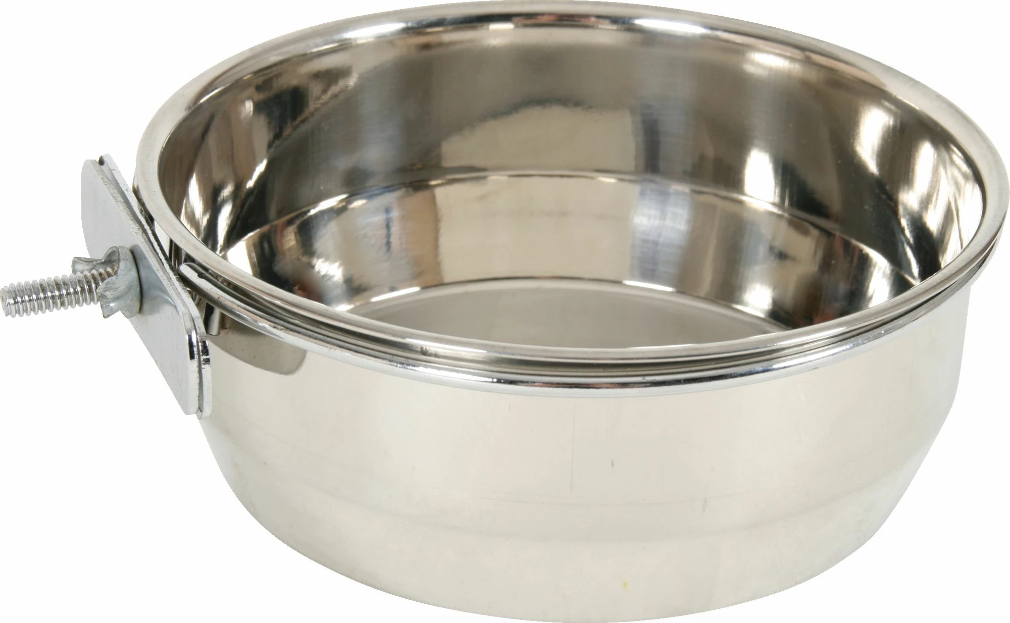 Tas metalik me vidë Zolux Screw-On Bowl 0.56 L 12 cm, metalik