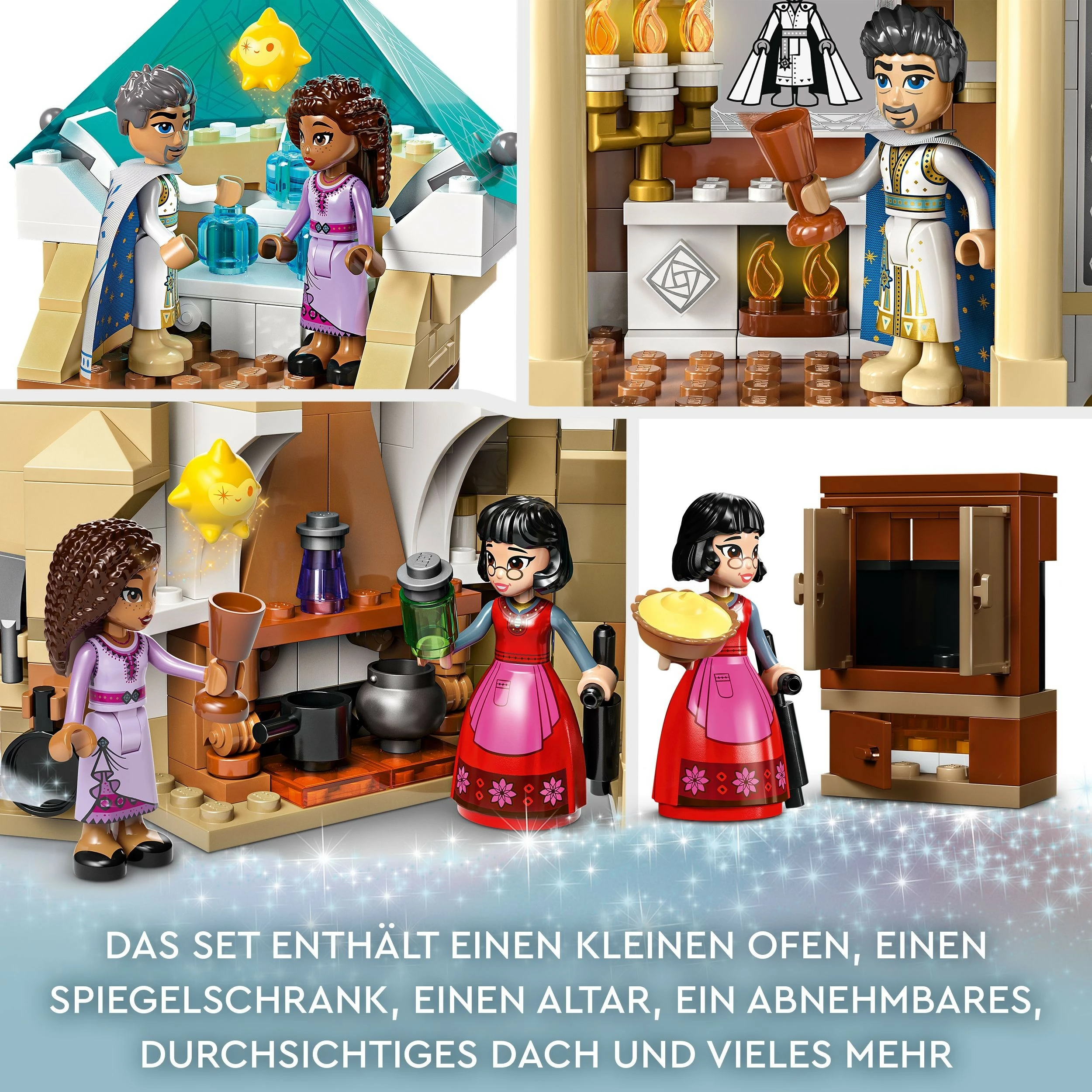 Set ndërtimi LEGO Disney King Magnifico's Castle 43224, 613 pjesë, shumëngjyrësh