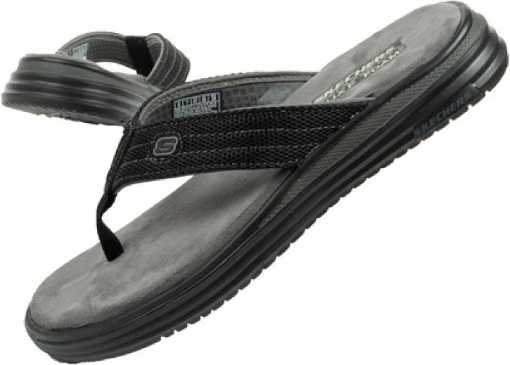 Flip-flopa Skechers për meshkuj, të zeza