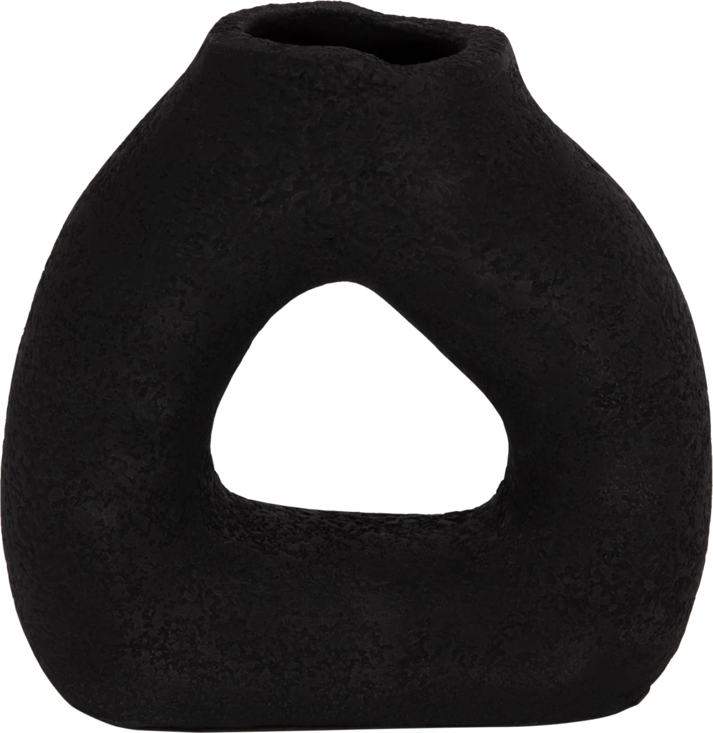 Vazo dekorative tavoline DECANT, terrakotë e zezë, FH4667.01S, 17.5x6.5x17cm