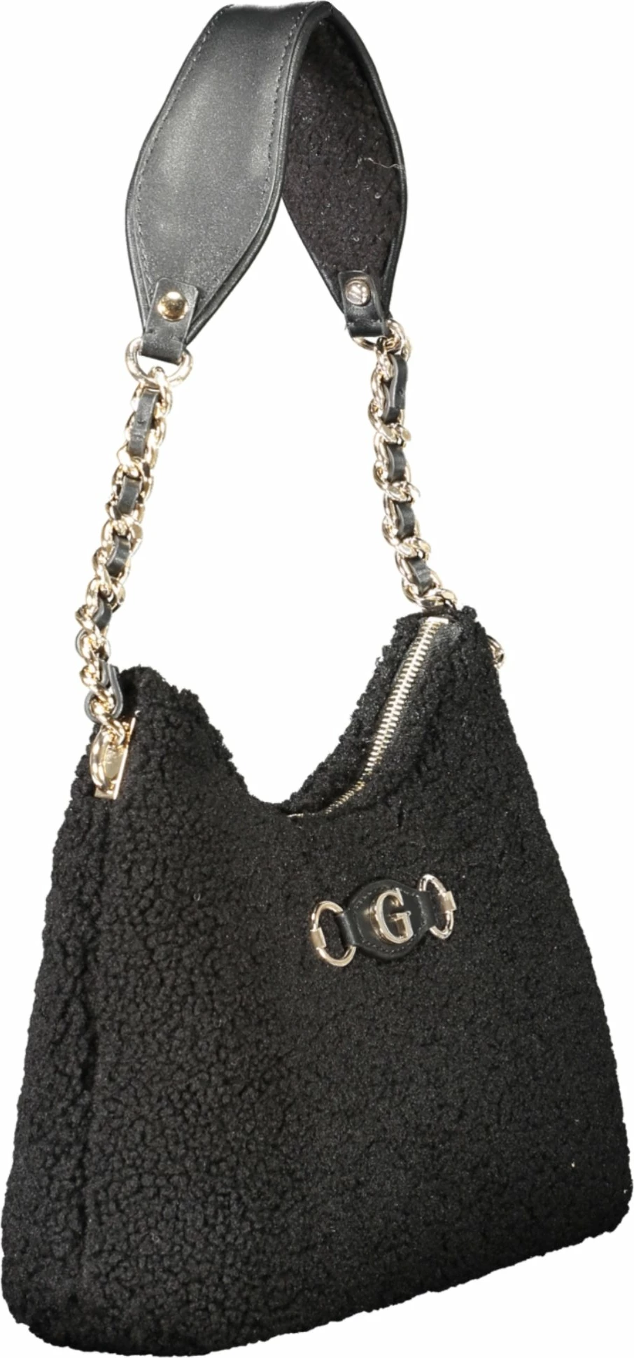 Çantë femrash GUESS JEANS ASLIA, e zezë