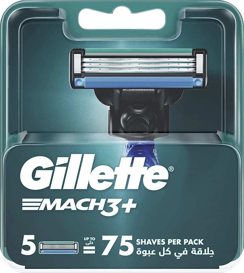 Teh zëvendësues për rroje për burra Gillette Mach3+, 5 copë