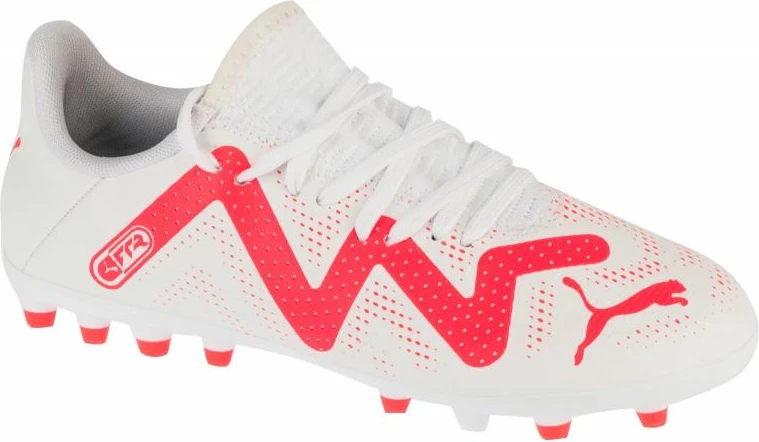 Atlete futbolli për fëmijë Puma, të bardha